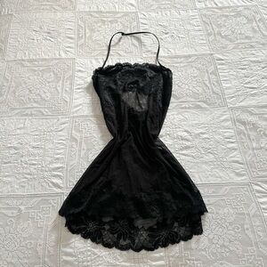 Victoria's Secret Black Sheer Lace dress
